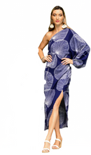 Load image into Gallery viewer, WW St. Lopez Dress Navy Palm