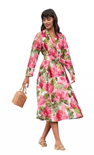 Load image into Gallery viewer, FV Lucille Dupioni Dress Pretty Peonies