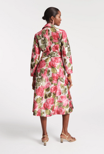 FV Lucille Dupioni Dress Pretty Peonies