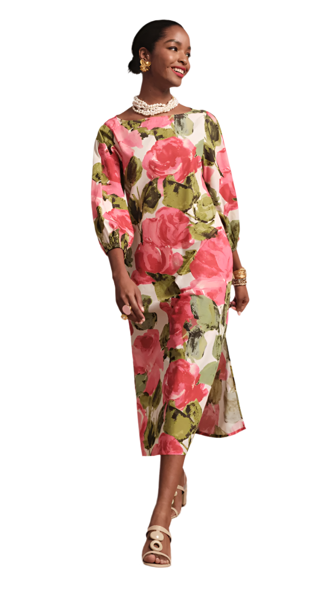 Frances Valentine Minnow Maxi Dress Pretty Peonies