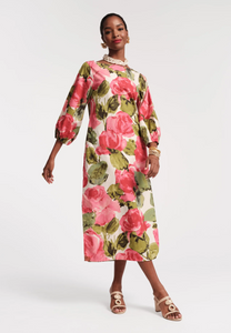 Frances Valentine Minnow Maxi Dress Pretty Peonies