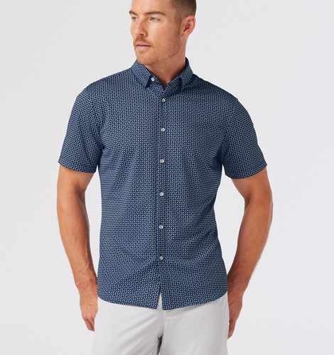 MM Halyard No Tuck Shirt Navy Tonal