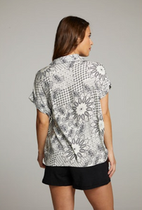 Rhythm Button Down Black/White