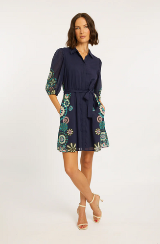 Eloise Dress Geo Bloom