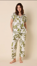 Load image into Gallery viewer, Woodside SS Knit PJ’s Green/White