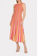 Load image into Gallery viewer, Milly Multi Stripe Sleeveless Midi Dress