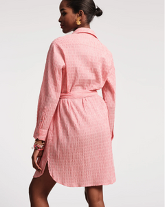 FV Perfect Shirtdress Seersucker Pink