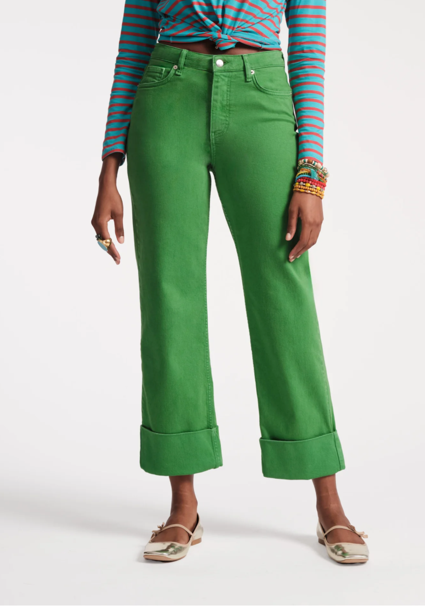 FV Smarty Cuffed Jean Green