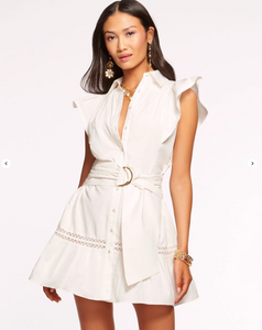 RB Marceline Poplin Shirt Dress White