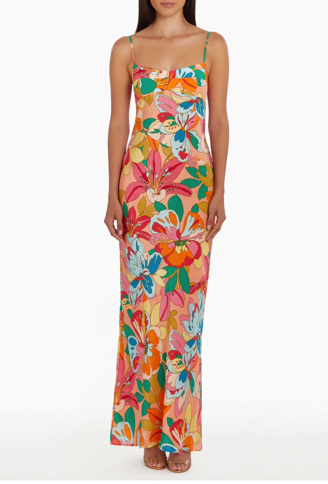 オールインワン・サロペット Bazar Deluxe Long Dress In Blue Printed Viscose 5YGK477298A-P7ZP-ALT1