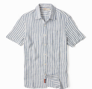 Palma Men's Linen Shirt Striped