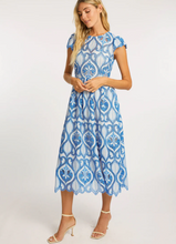Load image into Gallery viewer, Raquel Midi Dress French Blue Lace