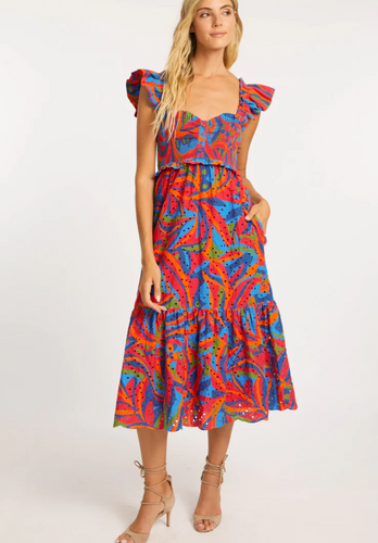 NYX Midi Dress Passion Palm