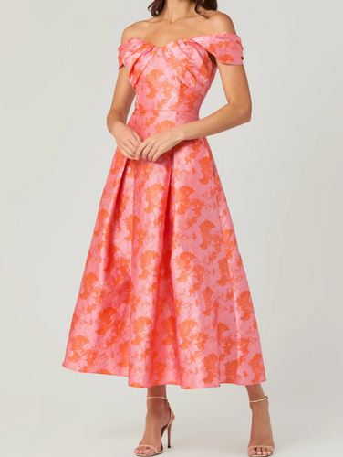 Tropez Dress Coral/Pink