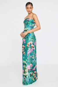Theia Lulu Mikado Gown Lush Green