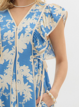 Load image into Gallery viewer, TBC Danna Midi Dress Cornflower Print