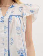 Load image into Gallery viewer, TBC Dandy Lion Top White/Blue