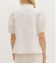 Load image into Gallery viewer, TBC Blanc Jacquard Top White