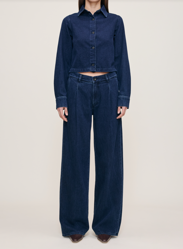DL Isabel Wide Leg Straight Vintage Rain Storm