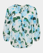 Load image into Gallery viewer, Teagan Dolman Blouse Blue Hydrangea