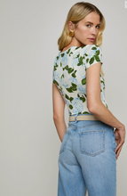 Load image into Gallery viewer, Ressi Fitted Crew T-SHirt Blue Hydrangea