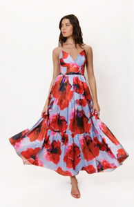 Russo Maxi Dress Peri/Red Blot Floral
