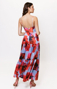 Russo Maxi Dress Peri/Red Blot Floral