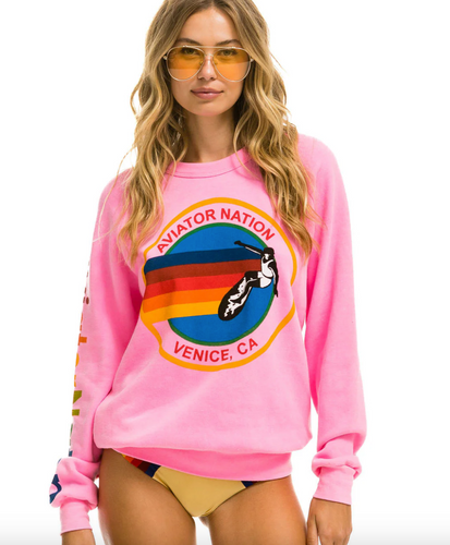 AN Crew Sweatshirt Neon Pink
