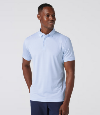 MM Versa Polo Light Blue Stripe