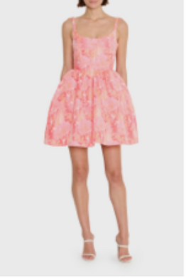 AU Mabel Dress Orange Pink RENTAL