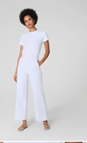 Cropped Wide Leg Pant Classic White