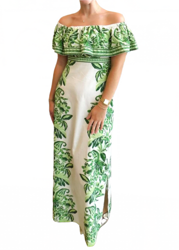 AC Spencer Midi Jungle Print Green