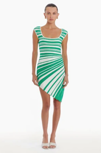 AU Lizette Dress Green Ivory