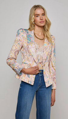 Kaisley Blazer Multi Western Paisley