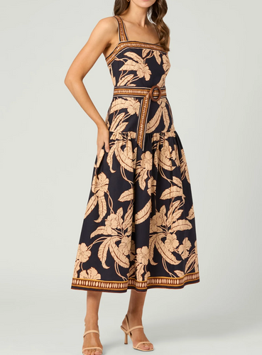 Kora Dress Navy/ Khaki