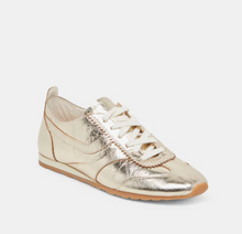 Load image into Gallery viewer, DV Delany Sneaker Gold Crinkle