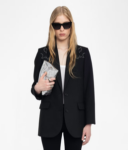 ZV Viva Strass Western Blazer Black