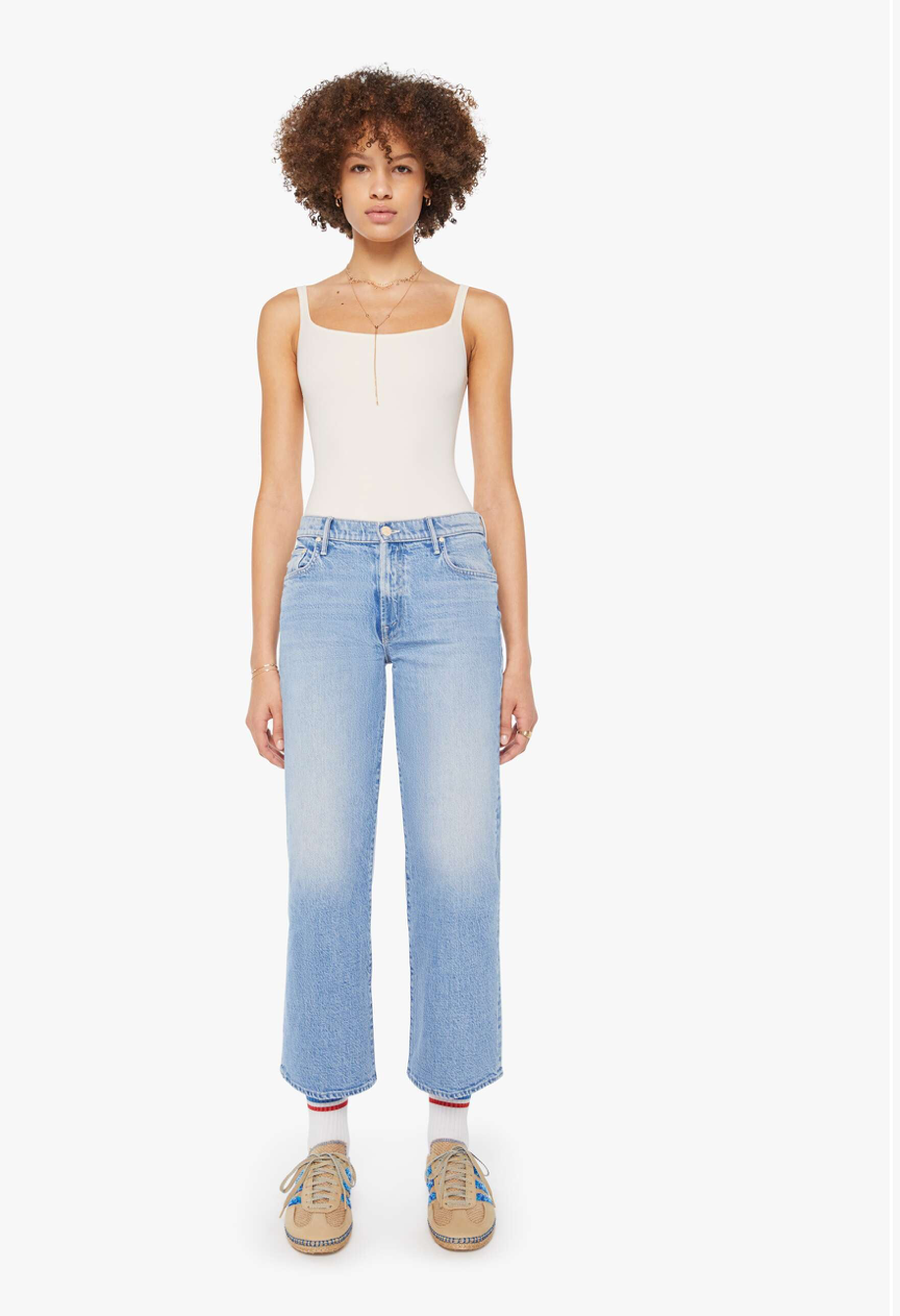 デニム・ジーパン SEFR Women Denim Pants 418493 WFW24LOOSETRA BLUE SÉFR-LOOSE CUT JEANS-WFW24LOOSETRA TRASHED MID BLUE – La
