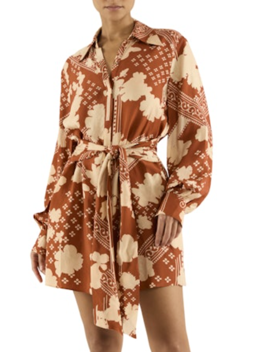 amber mini dress Ramy Brook Ada Belted Dress