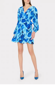 Liv Blurred Blossom Mini Blue