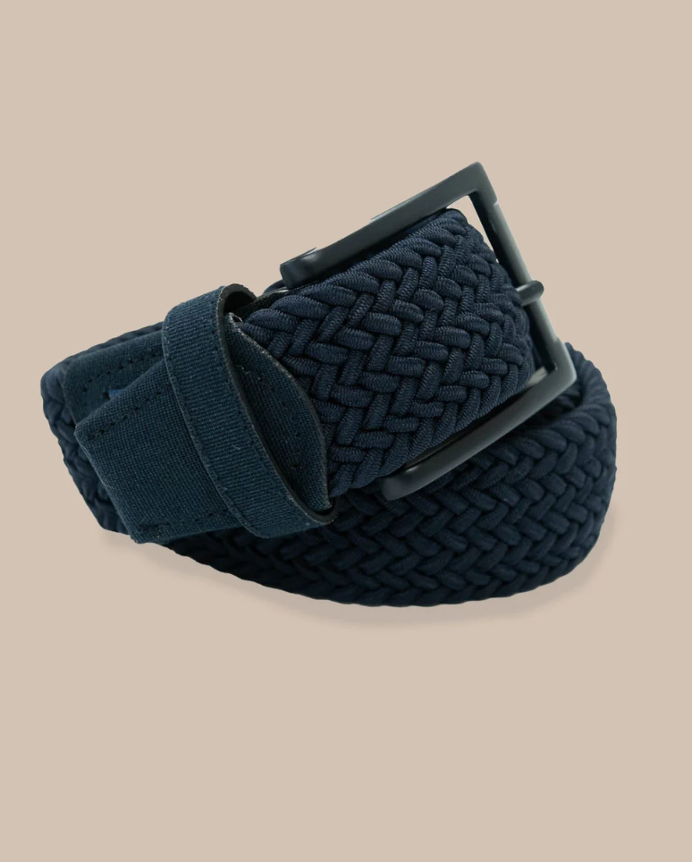 ST Caddie Braided Belt Navy