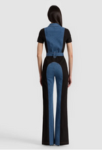 Load image into Gallery viewer, AO Wide Leg Jumper Black/Blue