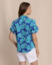 Load image into Gallery viewer, ST Floral Top Surf Blue