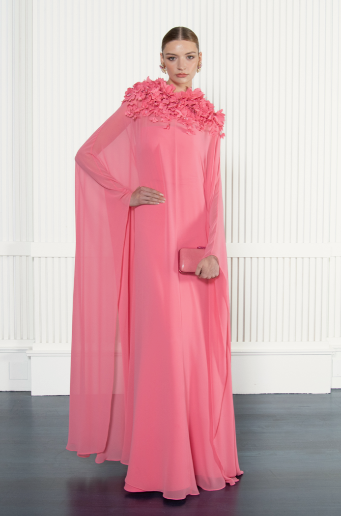 Georgette Gown Seacoral