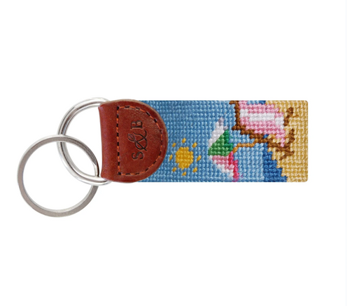 S&B Beach Scene Key Fob