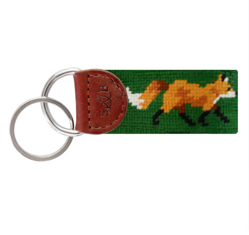S & B Fox Key Fob Dark Forest