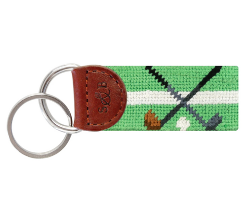 S&B Crossed Clubs Key Fob