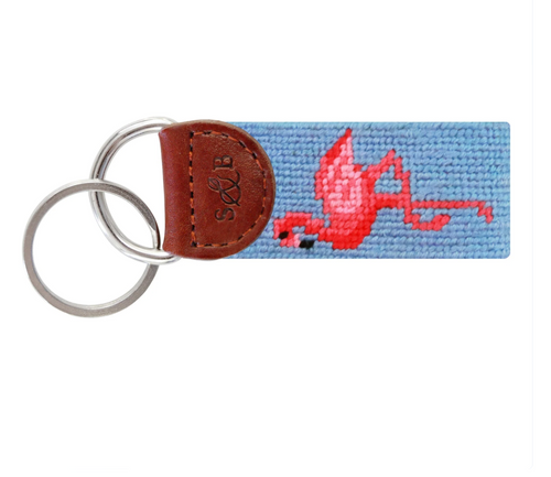 S&B Flamingo Key Fob Light Blue