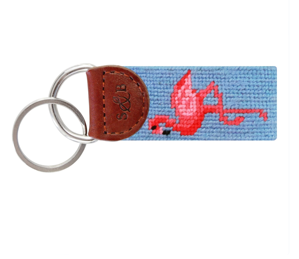S&B Flamingo Key Fob Light Blue