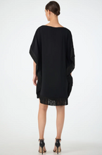 Load image into Gallery viewer, TT Mini Neena Fringe Caftan Dress Black